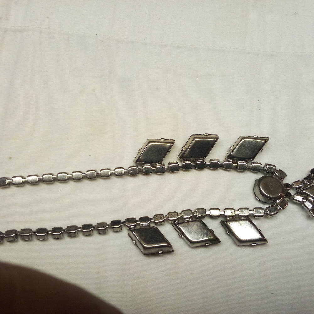 Vintage Saphiret Costume Jewelry Necklace Rare - Picture 5 of 5